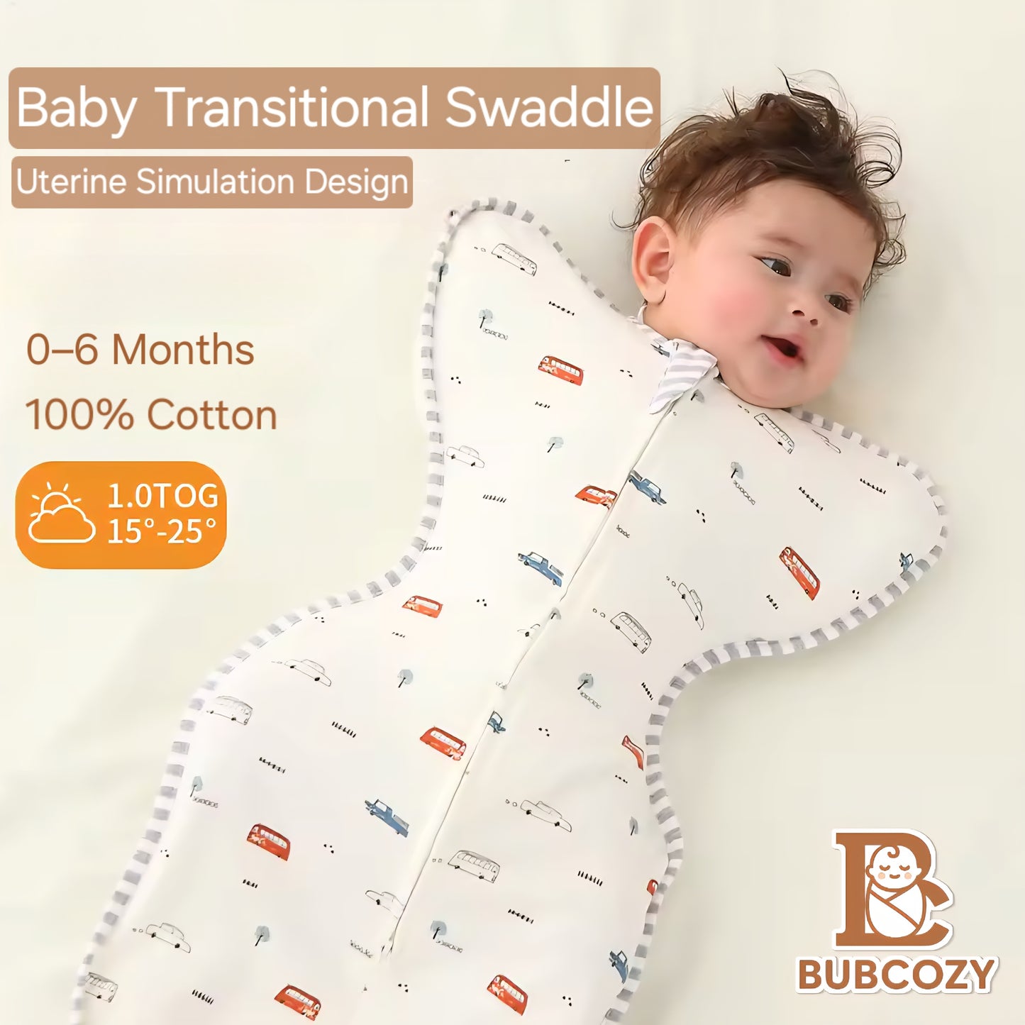 Bubcozy Insular Baby Sleeping Bag Pure Cotton 4 Seasons