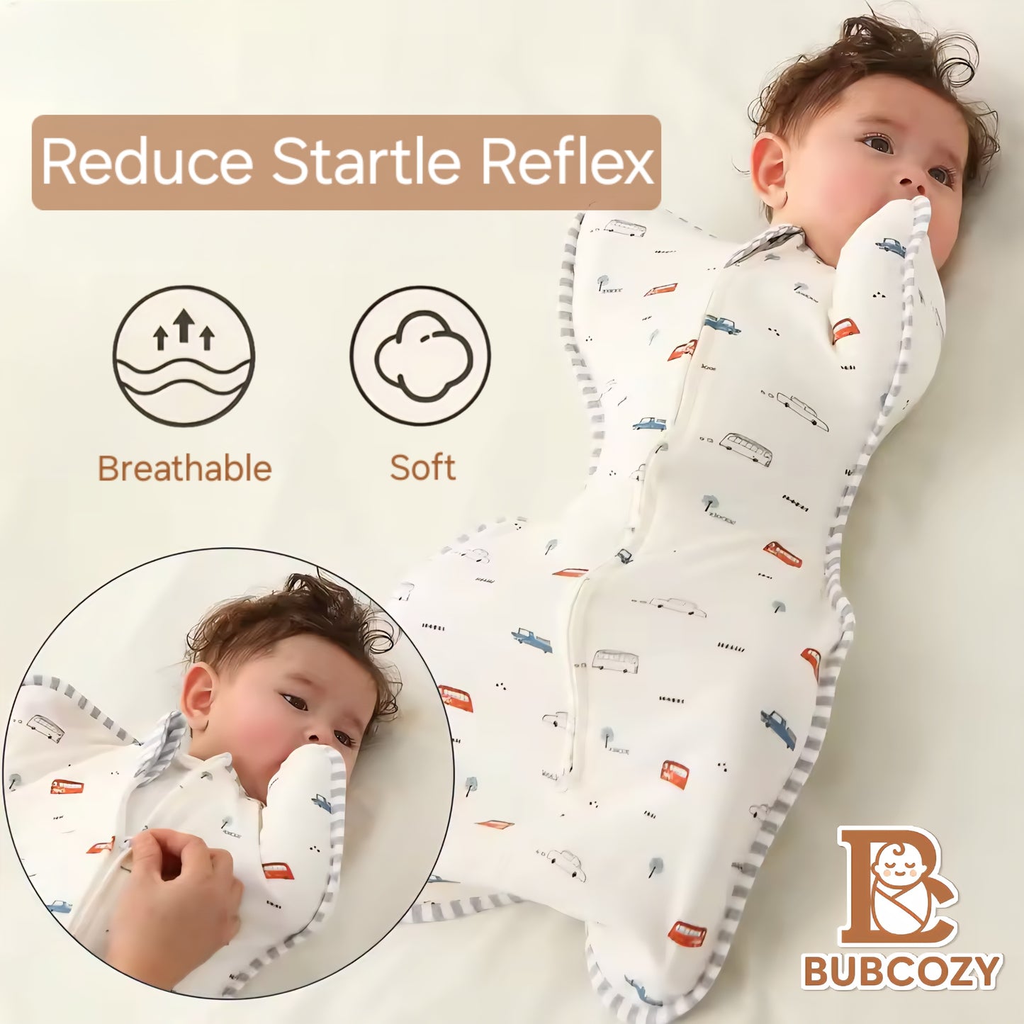 Bubcozy Insular Baby Sleeping Bag Pure Cotton 4 Seasons